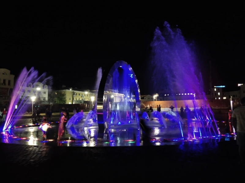 Церемония открытия фонтана в Парке театра юного зрителя Фонд муниципального развития города Калуги